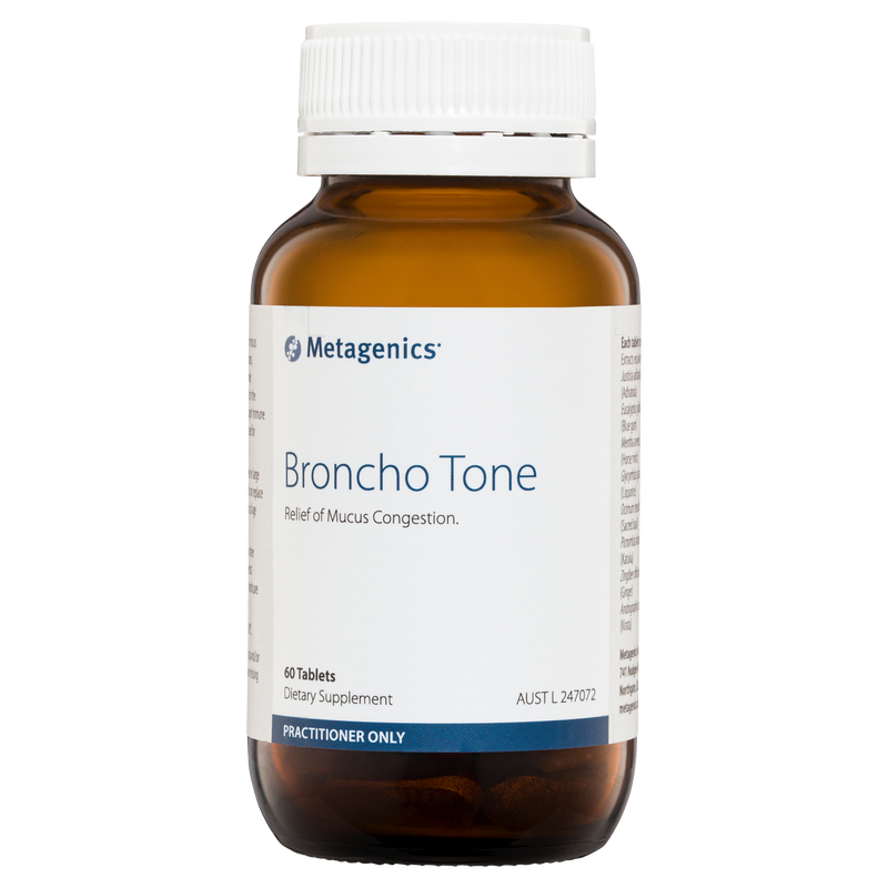 Metagenics Broncho Tone 60 Tablets