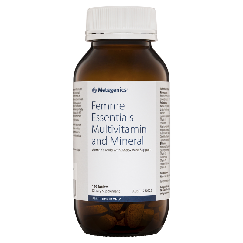 Metagenics Femme Essentials Multivitamin And Mineral 120 Tablets